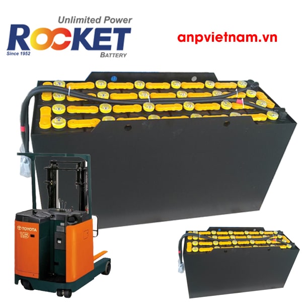 Ắc quy xe nâng điện Rocket nhập khẩu chính hãng Hàn Quốc
