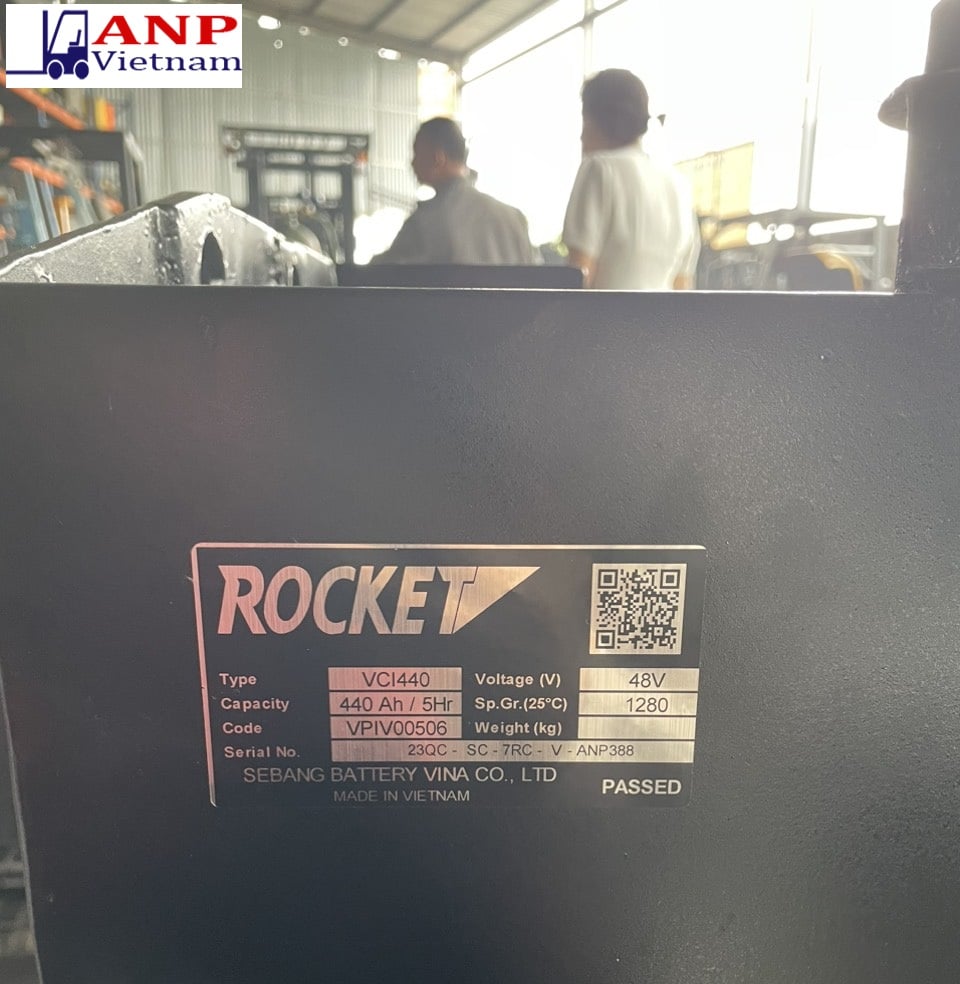 Tem bình ắc quy xe nâng điện Rocket VCI440